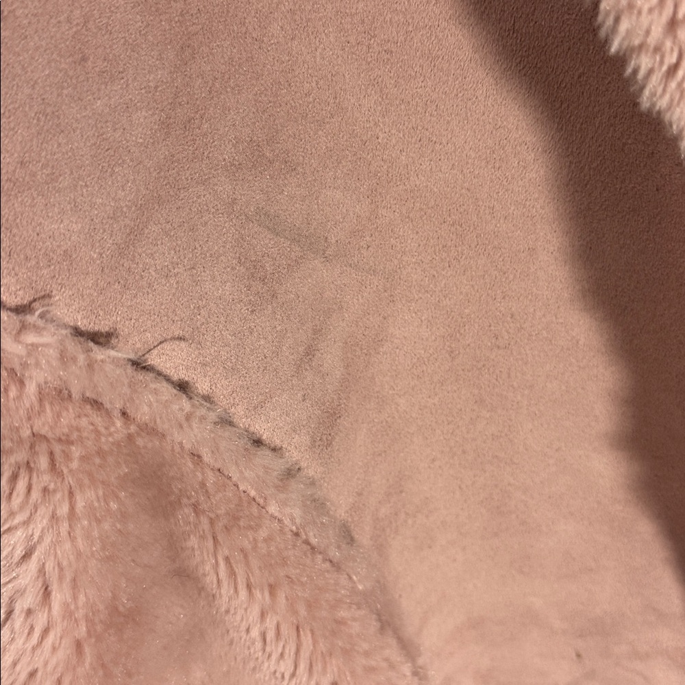 Me & Gee Pink Vest Size L/XL Made In Italy Faux Fur - Picture 7 of 7